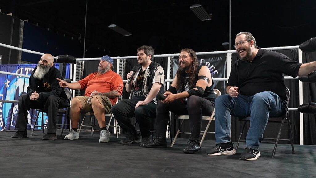 The trainers of Ringmasters Pro Wrestling School, November 2025 including Doug "Creep" Hill, Chuck Wagon, Paul Bowser, Sean Tyler and Jay Abrams
